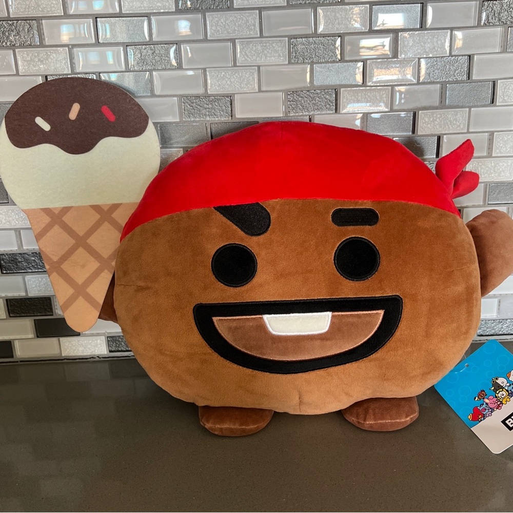 Official BT21 Line Friends SHOOKY Summer Dolce Ice Cream Suga BTS Plush 13” NEW
